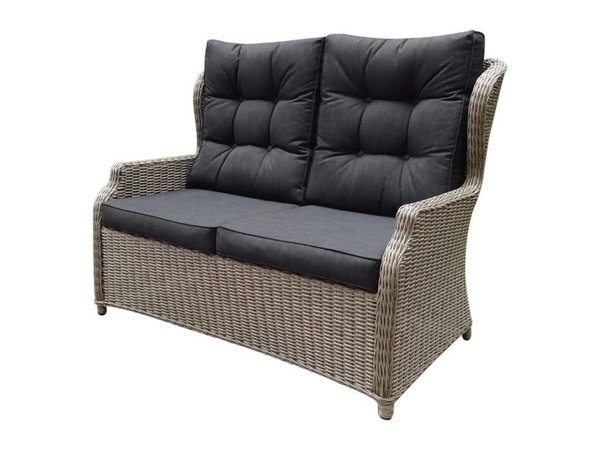 AVH-Collectie Ibiza stoel-bank loungeset 4-delig verstelbaar grijs AVH-Collectie Ibiza stoel-bank loungeset 4-delig verstelbaar grijs