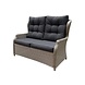 AVH-Collectie Ibiza stoel-bank loungeset 4-delig verstelbaar grijs AVH-Collectie Ibiza stoel-bank loungeset 4-delig verstelbaar grijs