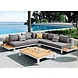 Higold Polo hoek loungeset 4-delig aluminium wit Higold Polo hoek loungeset 4-delig aluminium wit