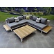 Higold Polo hoek loungeset 4-delig aluminium wit Higold Polo hoek loungeset 4-delig aluminium wit