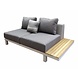 Higold Polo hoek loungeset 4-delig aluminium wit Higold Polo hoek loungeset 4-delig aluminium wit