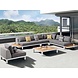 Higold Polo hoek loungeset 5-delig aluminium wit Higold Polo hoek loungeset 5-delig aluminium wit