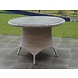 AVH-Collectie Riccione Darwin dining tuinset 110 cm rond 5-delig wit grijs AVH-Collectie Riccione Darwin dining tuinset 110 cm rond 5-delig wit grijs