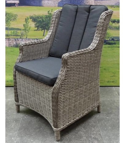 AVH-Collectie Riccione Darwin dining tuinset 150 cm rond 6-delig grijs AVH-Collectie Riccione Darwin dining tuinset 150 cm rond 6-delig grijs