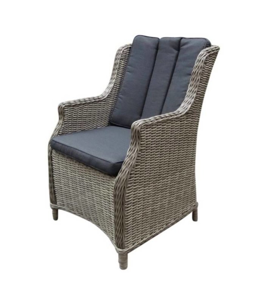 AVH-Collectie Riccione Darwin dining tuinset 150 cm rond 6-delig grijs AVH-Collectie Riccione Darwin dining tuinset 150 cm rond 6-delig grijs