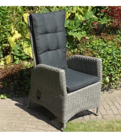 AVH-Collectie Riccione Menorca dining tuinset 110 cm rond verstelbaar 5-delig grijs AVH-Collectie Riccione Menorca dining tuinset 110 cm rond verstelbaar 5-delig grijs