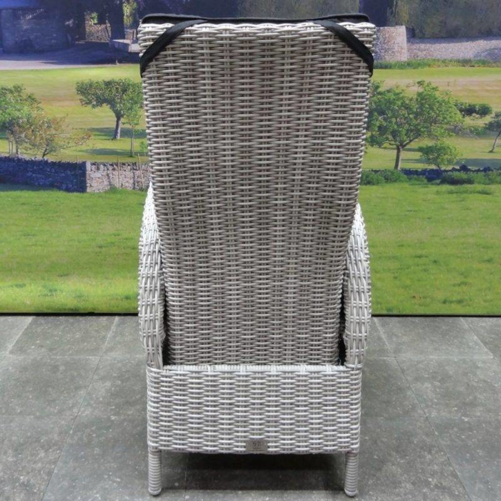 AVH-Collectie Riccione Menorca dining tuinset 110 cm rond verstelbaar 5-delig wit grijs AVH-Collectie Riccione Menorca dining tuinset 110 cm rond verstelbaar 5-delig wit grijs