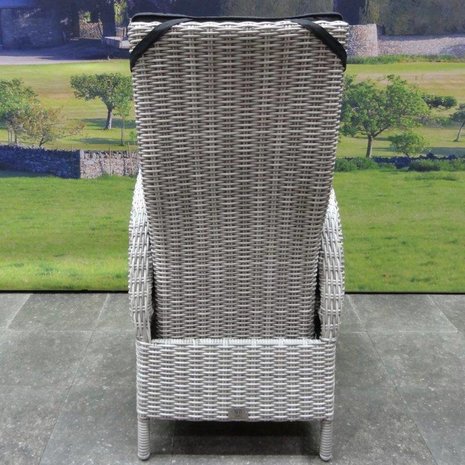 AVH-Collectie Riccione Menorca dining tuinset 110 cm rond verstelbaar 5-delig wit grijs AVH-Collectie Riccione Menorca dining tuinset 110 cm rond verstelbaar 5-delig wit grijs