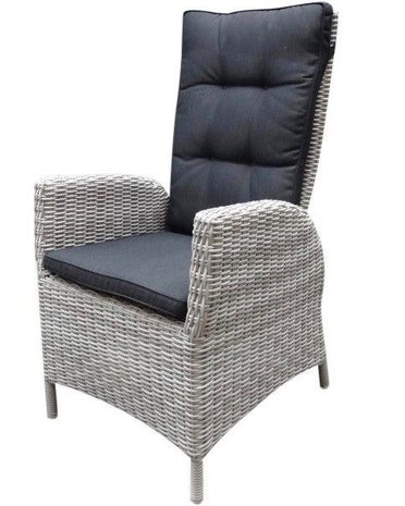 AVH-Collectie Riccione Menorca dining tuinset 110 cm rond verstelbaar 5-delig wit grijs AVH-Collectie Riccione Menorca dining tuinset 110 cm rond verstelbaar 5-delig wit grijs