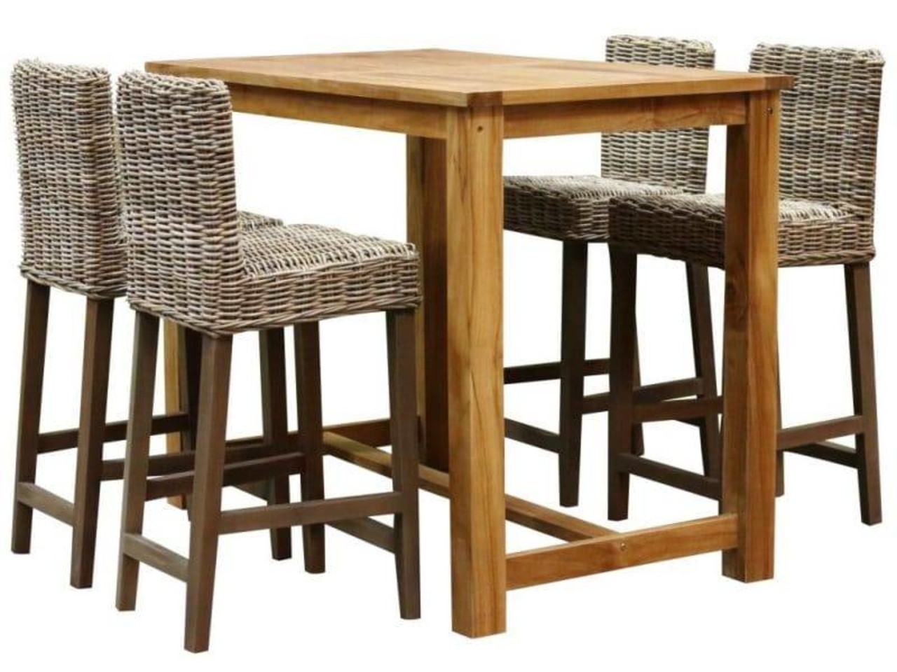 AVH-Collectie Rita barset 135x80xH105 cm 5-delig teak AVH-Collectie Rita barset 135x80xH105 cm 5-delig teak