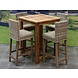 AVH-Collectie Rita barset 80x80xH105 cm 5-delig teak AVH-Collectie Rita barset 80x80xH105 cm 5-delig teak