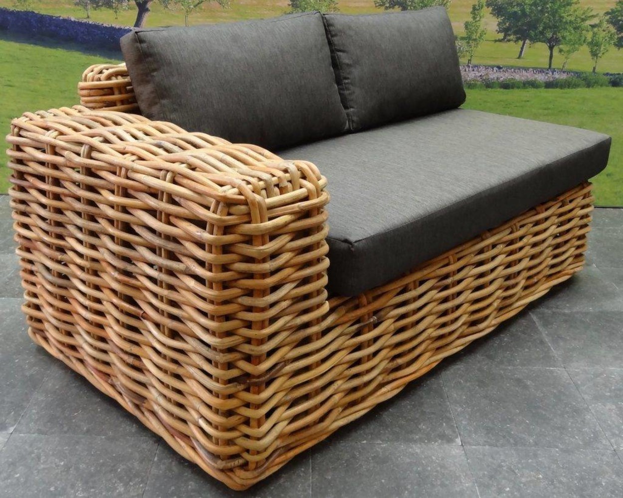 AVH-Collectie Sabuga hoek loungeset 5-delig naturel rotan AVH-Collectie Sabuga hoek loungeset 5-delig naturel rotan