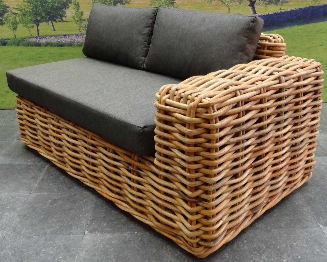 AVH-Collectie Sabuga hoek loungeset 5-delig naturel rotan AVH-Collectie Sabuga hoek loungeset 5-delig naturel rotan