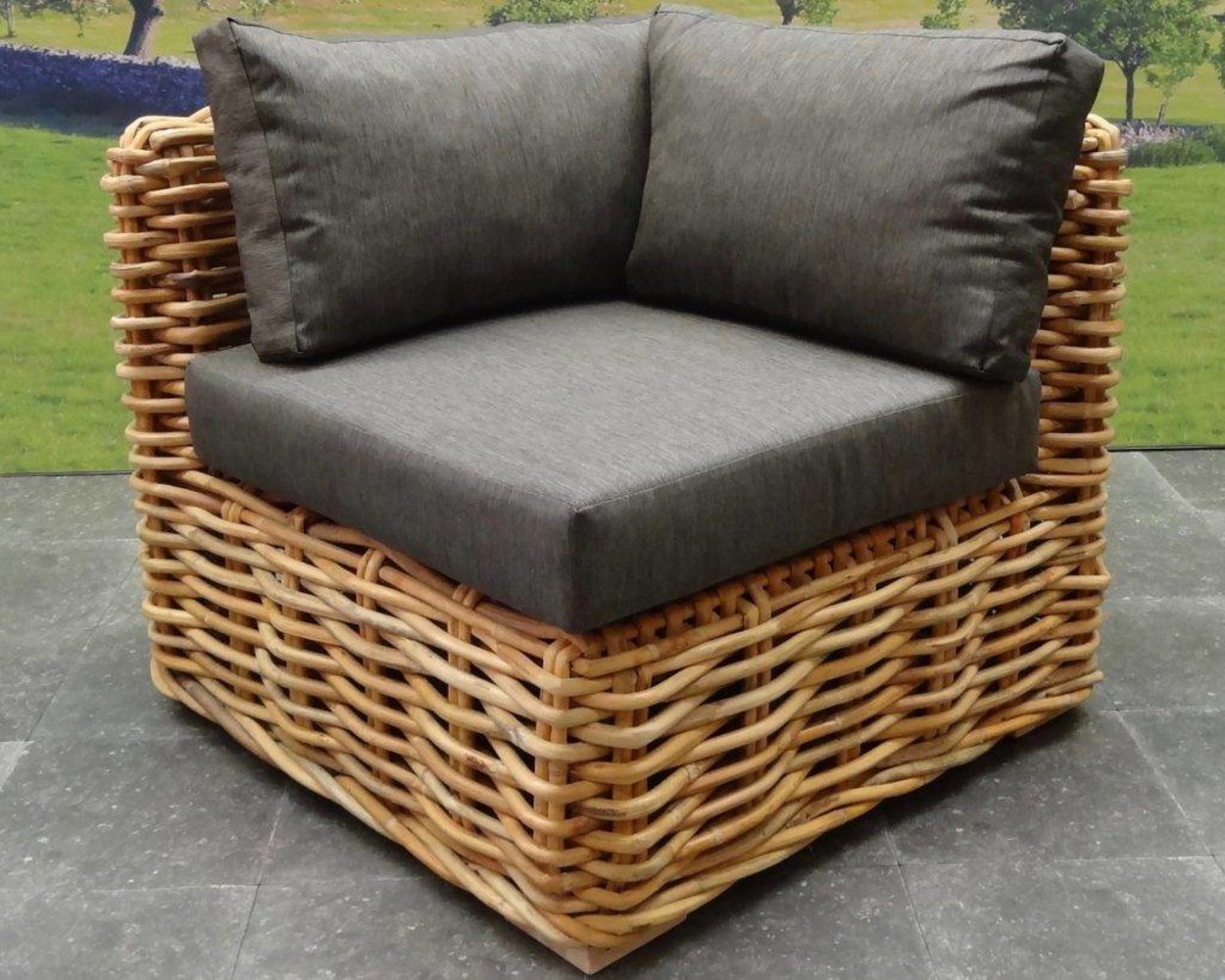 AVH-Collectie Sabuga hoek loungeset 7-delig naturel rotan AVH-Collectie Sabuga hoek loungeset 7-delig naturel rotan