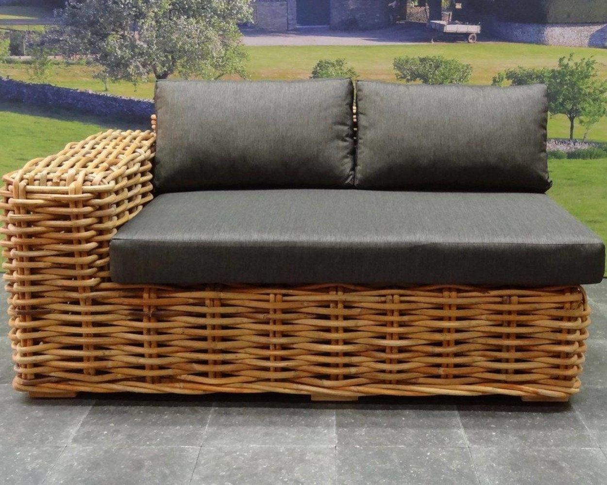 AVH-Collectie Sabuga hoek loungeset 7-delig naturel rotan AVH-Collectie Sabuga hoek loungeset 7-delig naturel rotan