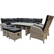 AVH-Collectie San Marino hoek dining loungeset verstelbaar 7-delig wit grijs AVH-Collectie San Marino hoek dining loungeset verstelbaar 7-delig wit grijs