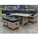 AVH-Collectie San Marino hoek dining loungeset verstelbaar 7-delig wit grijs AVH-Collectie San Marino hoek dining loungeset verstelbaar 7-delig wit grijs