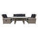 AVH-Collectie San Marino stoel-bank lounge diningset verstelbaar 4-delig wit grijs AVH-Collectie San Marino stoel-bank lounge diningset verstelbaar 4-delig wit grijs