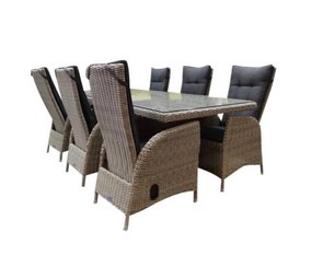 AVH-Collectie Menorca dining tuinset 220x100xH78 cm verstelbaar 7-delig kobo grijs AVH-Collectie Menorca dining tuinset 220x100xH78 cm verstelbaar 7-delig kobo grijs