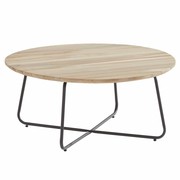 4 Seasons Outdoor Axel lounge tuintafel 90xH40 cm rond teak 4-Seasons Outdoor