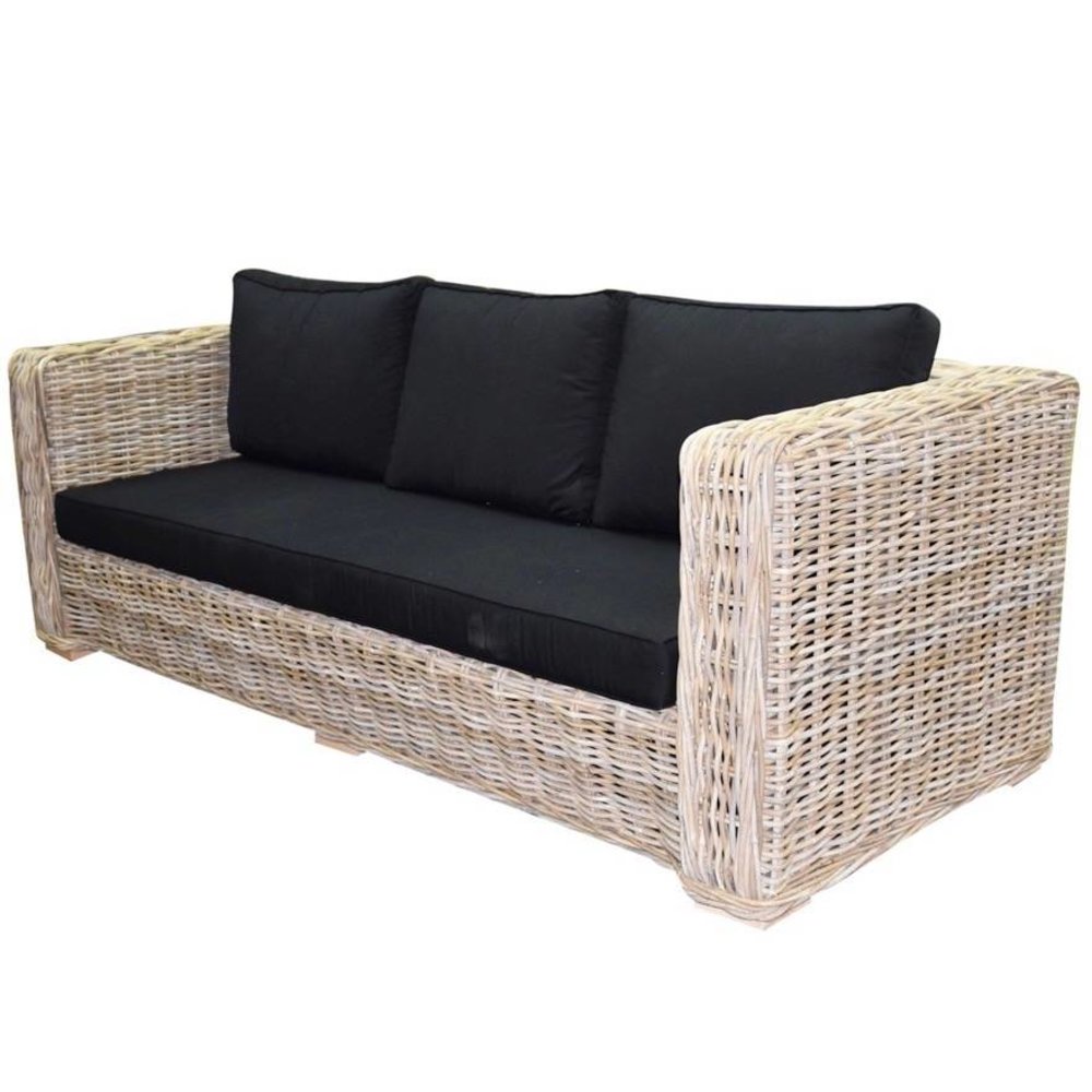 AVH-Collectie Nissah 3 zits stoel-bank loungeset naturel rotan AVH-Collectie Nissah 3 zits stoel-bank loungeset naturel rotan
