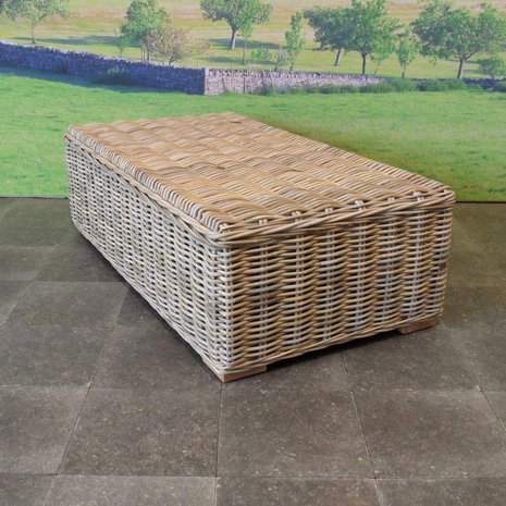 AVH-Collectie Nissah modulair hoek loungeset 7-delig naturel rotan AVH-Collectie Nissah modulair hoek loungeset 7-delig naturel rotan