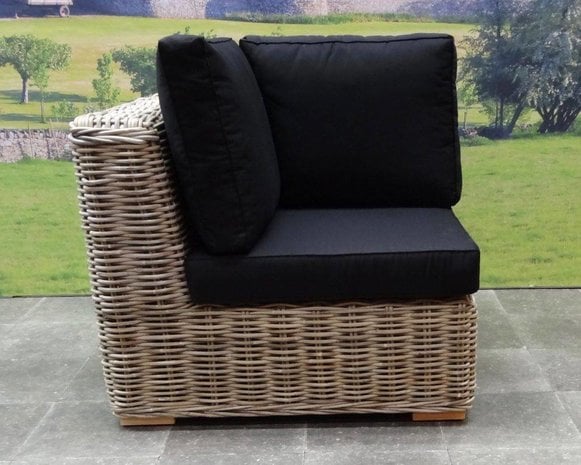 AVH-Collectie Nissah modulair hoek loungeset 7-delig naturel rotan AVH-Collectie Nissah modulair hoek loungeset 7-delig naturel rotan