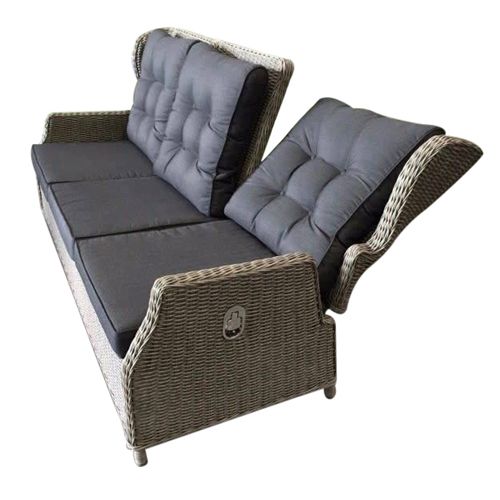 AVH-Collectie Ibiza 3-zitsbank verstelbaar grijs