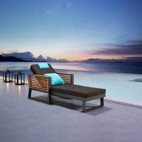 Higold New York ligbed aluminium antraciet Higold New York ligbed aluminium antraciet