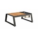 Higold Higold New-York hoek loungeset 4-delig zwart aluminium teak Higold Higold New-York hoek loungeset 4-delig zwart aluminium teak