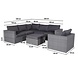 Garden Impressions Cayman hoek loungeset 5-delig antraciet Garden Impressions Cayman hoek loungeset 5-delig antraciet