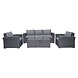 AVH-Collectie Mambo stoel-bank XL loungeset 4-delig antraciet AVH-Collectie Mambo stoel-bank XL loungeset 4-delig antraciet