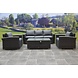 AVH-Collectie Mambo stoel-bank XL loungeset 4-delig antraciet AVH-Collectie Mambo stoel-bank XL loungeset 4-delig antraciet