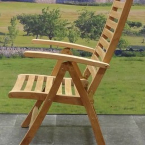 AVH-Collectie Arona Ovaal uitschuifbare dining tuinset 160-210x90xH76 cm blad 4 cm 5-delig teak