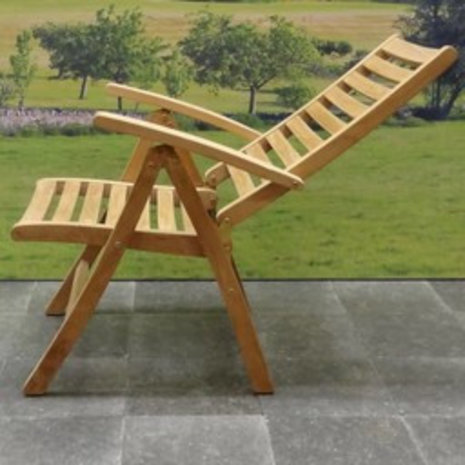 AVH-Collectie Arona Ovaal uitschuifbare dining tuinset 160-210x90xH76 cm blad 4 cm 5-delig teak