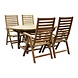 AVH-Collectie Arona Ovaal uitschuifbare dining tuinset 160-210x90xH76 cm blad 4 cm 5-delig teak AVH-Collectie Arona Ovaal uitschuifbare dining tuinset 160-210x90xH76 cm blad 4 cm 5-delig teak