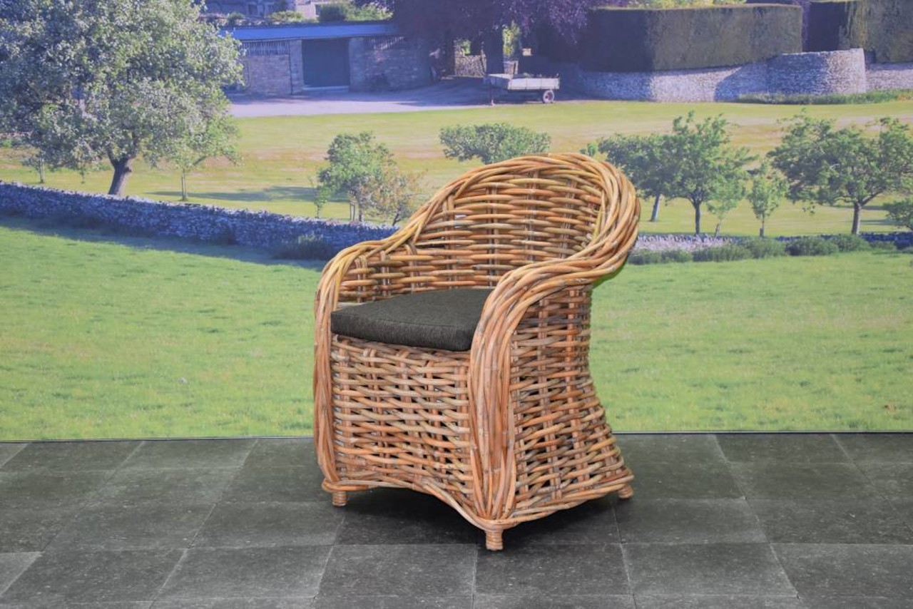 AVH-Collectie Roma Sabuga naturel dining tuinstoel AVH-Collectie Roma Sabuga naturel dining tuinstoel