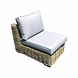 AVH-Collectie Serva middenelement naturel rotan - suntech grey AVH-Collectie Serva middenelement naturel rotan - suntech grey