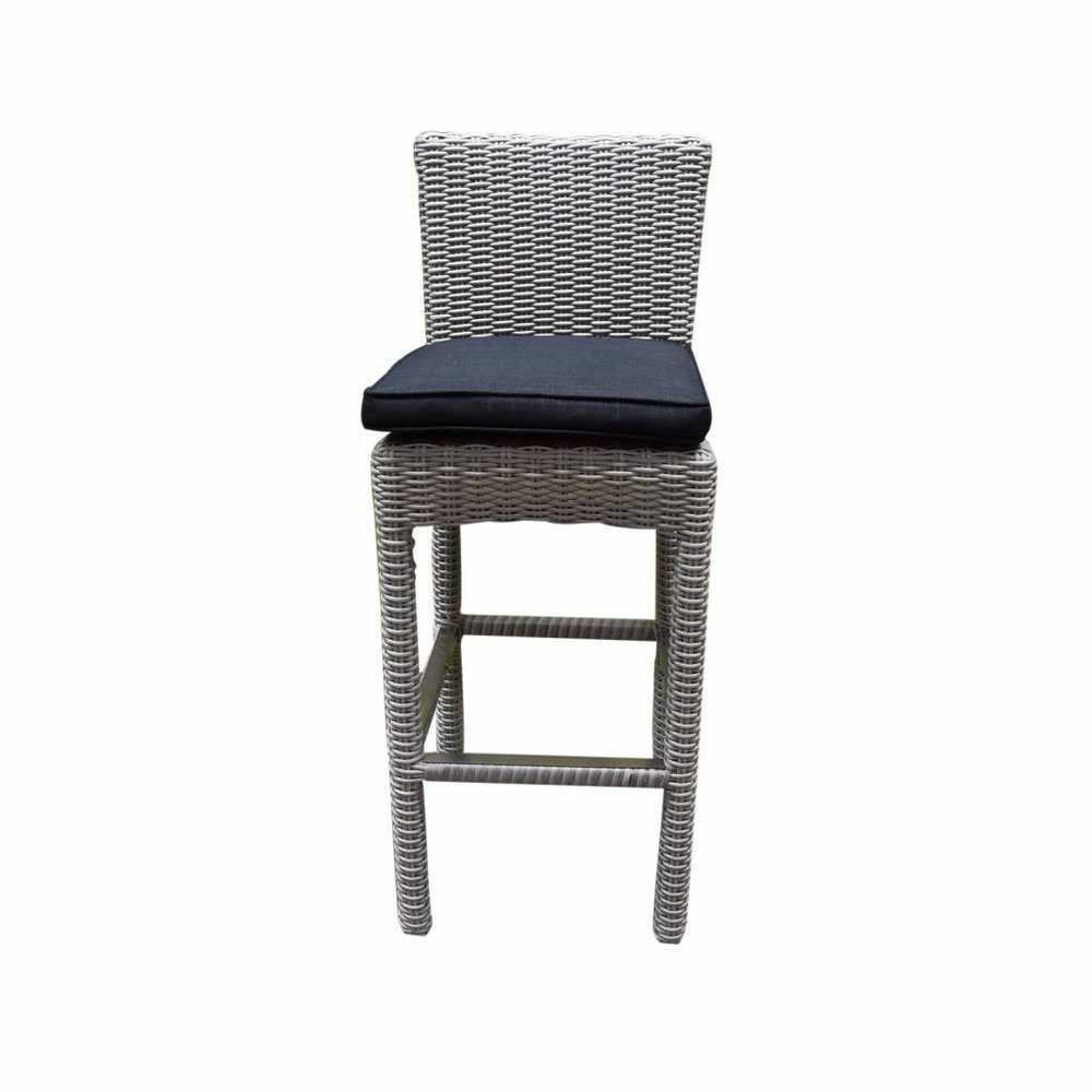 AVH-Collectie Oxford barstoel wit grijs wicker AVH-Collectie Oxford barstoel wit grijs wicker