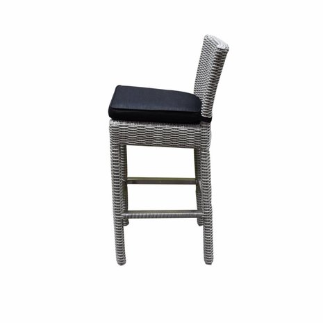 AVH-Collectie Oxford barstoel wit grijs wicker AVH-Collectie Oxford barstoel wit grijs wicker
