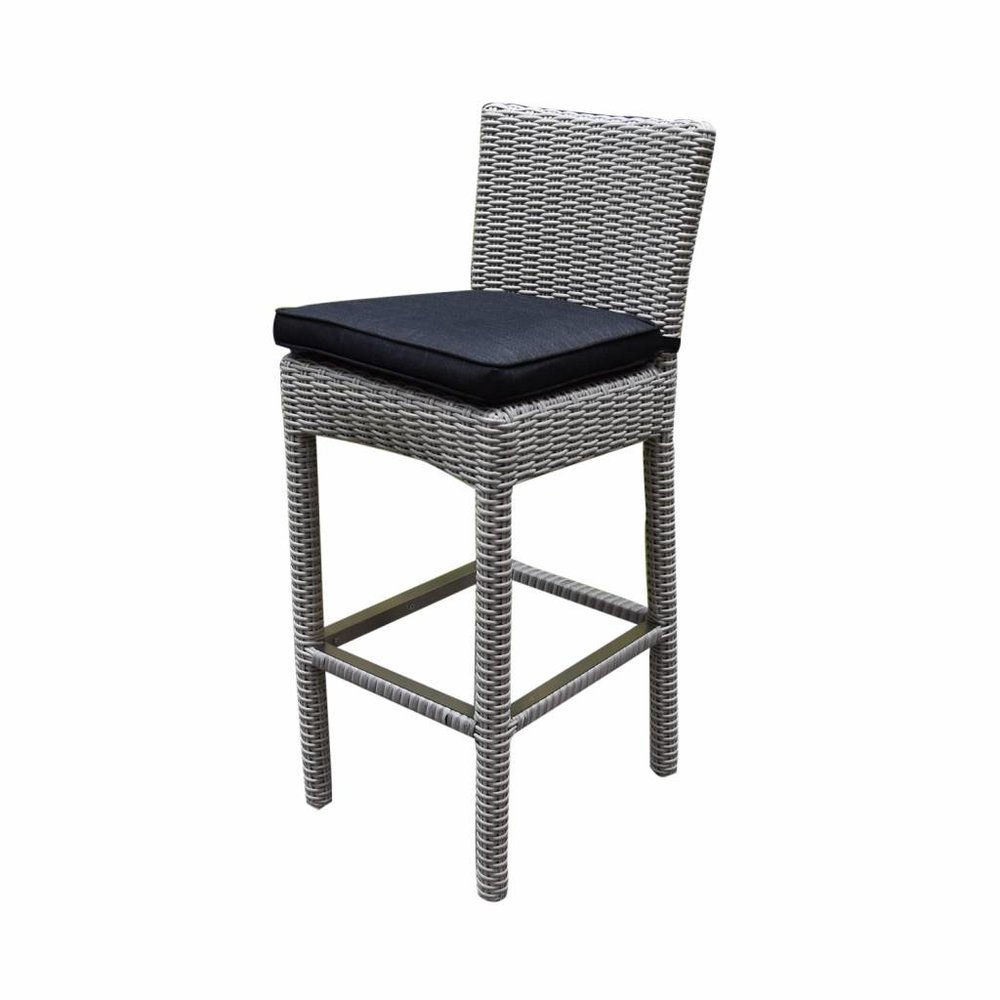 AVH-Collectie Oxford barstoel wit grijs wicker AVH-Collectie Oxford barstoel wit grijs wicker