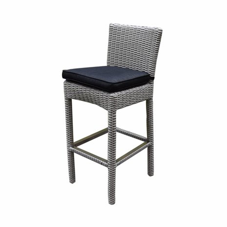 AVH-Collectie Oxford barstoel wit grijs wicker AVH-Collectie Oxford barstoel wit grijs wicker