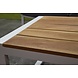 AVH-Collectie Porto stoel-bank loungeset 4-delig wit aluminium teak AVH-Collectie Porto stoel-bank loungeset 4-delig wit aluminium teak