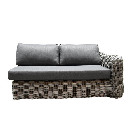 AVH-Collectie Las Palmas hoek loungeset 4-delig grijs wicker AVH-Collectie Las Palmas hoek loungeset 4-delig grijs wicker