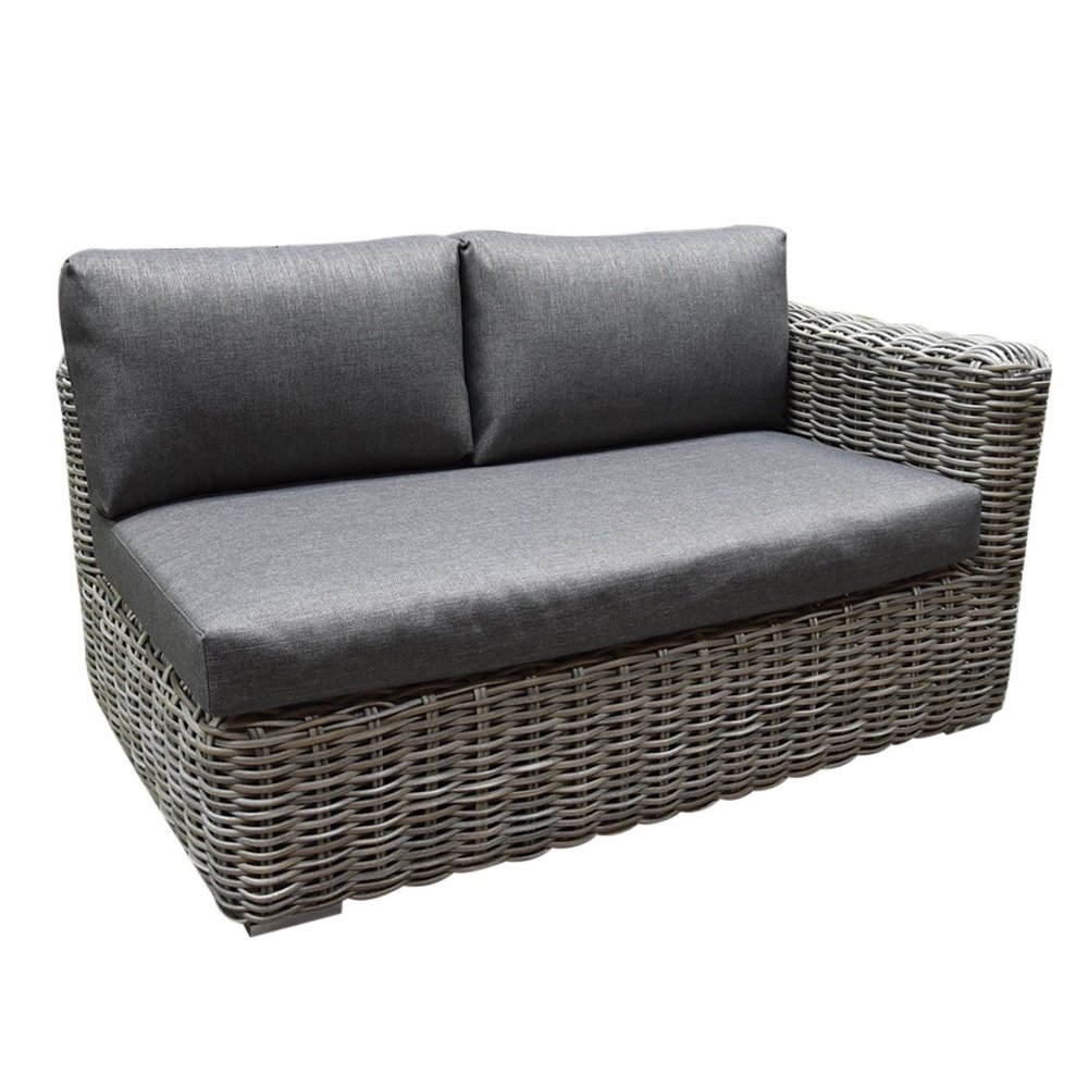 AVH-Collectie Cervo hoek loungeset 3-delig grijs wicker AVH-Collectie Cervo hoek loungeset 3-delig grijs wicker