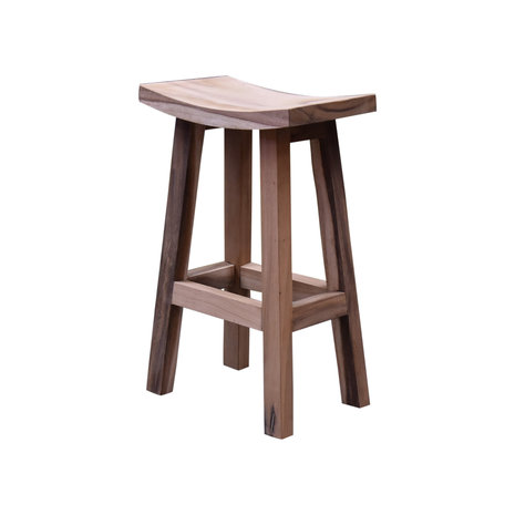 AVH-Collectie Boomstam barstoel holle zitting 50x30x75 AVH-Collectie Boomstam barstoel holle zitting 50x30x75