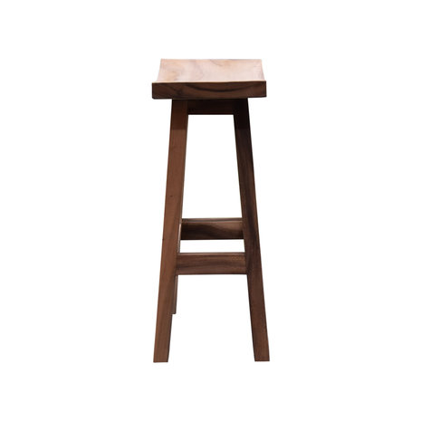 AVH-Collectie Boomstam barstoel holle zitting 50x30x75 AVH-Collectie Boomstam barstoel holle zitting 50x30x75