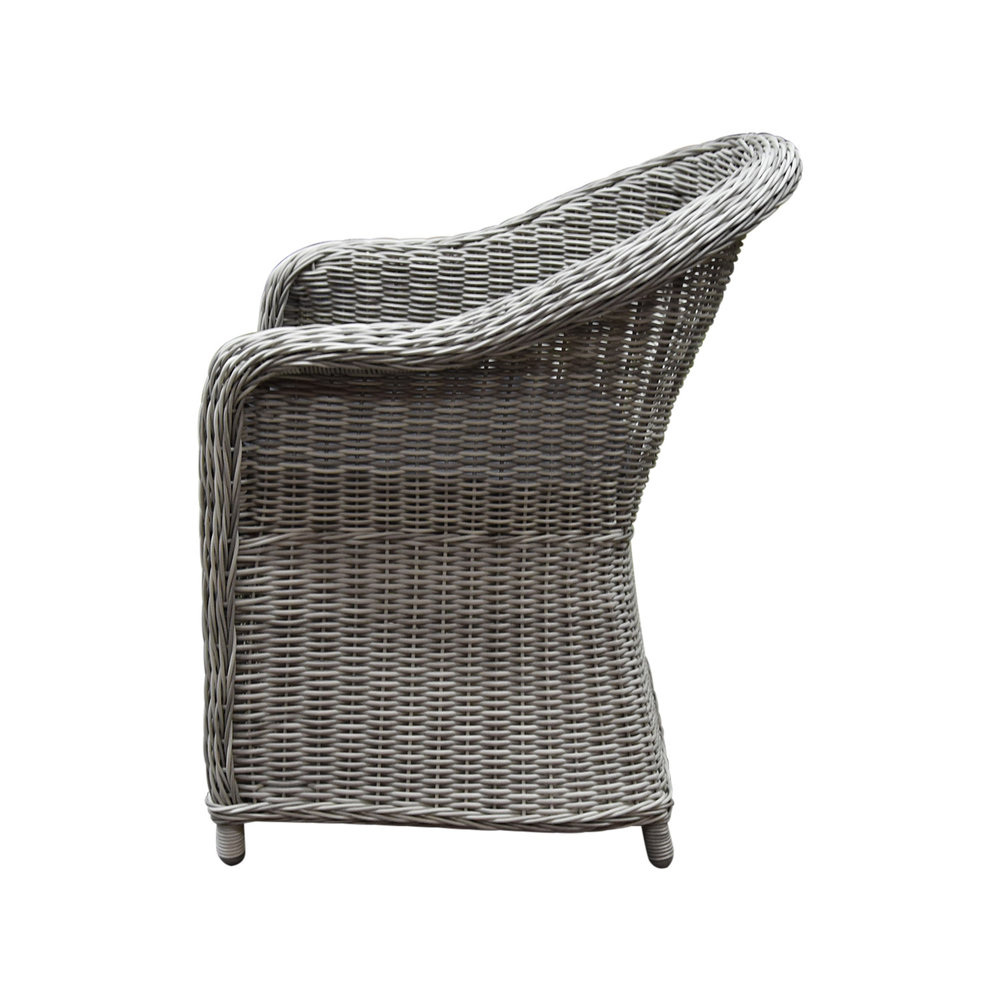 AVH-Collectie Chester dining tuinstoel wit grijs AVH-Collectie Chester dining tuinstoel wit grijs