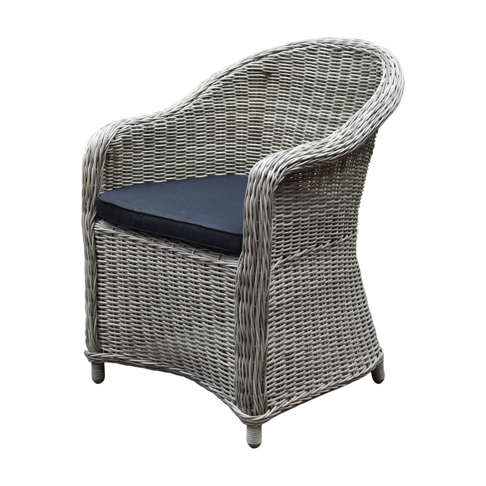 AVH-Collectie Chester dining tuinstoel wit grijs AVH-Collectie Chester dining tuinstoel wit grijs