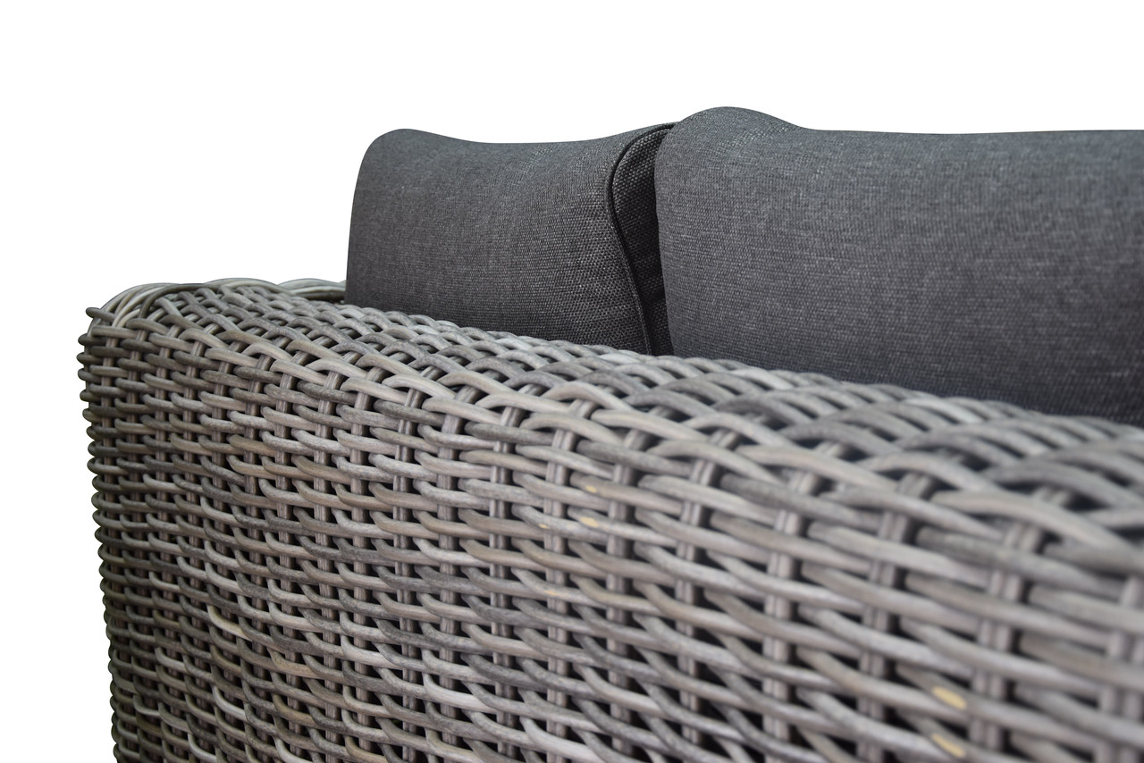 AVH-Collectie Cervo stoel bank loungeset 4-delig grijs wicker AVH-Collectie Cervo stoel bank loungeset 4-delig grijs wicker